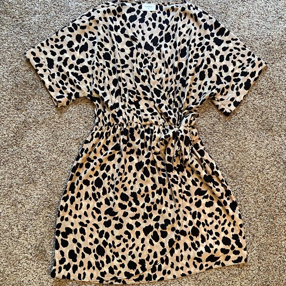 Everly Leopard Cheetah Dress Large